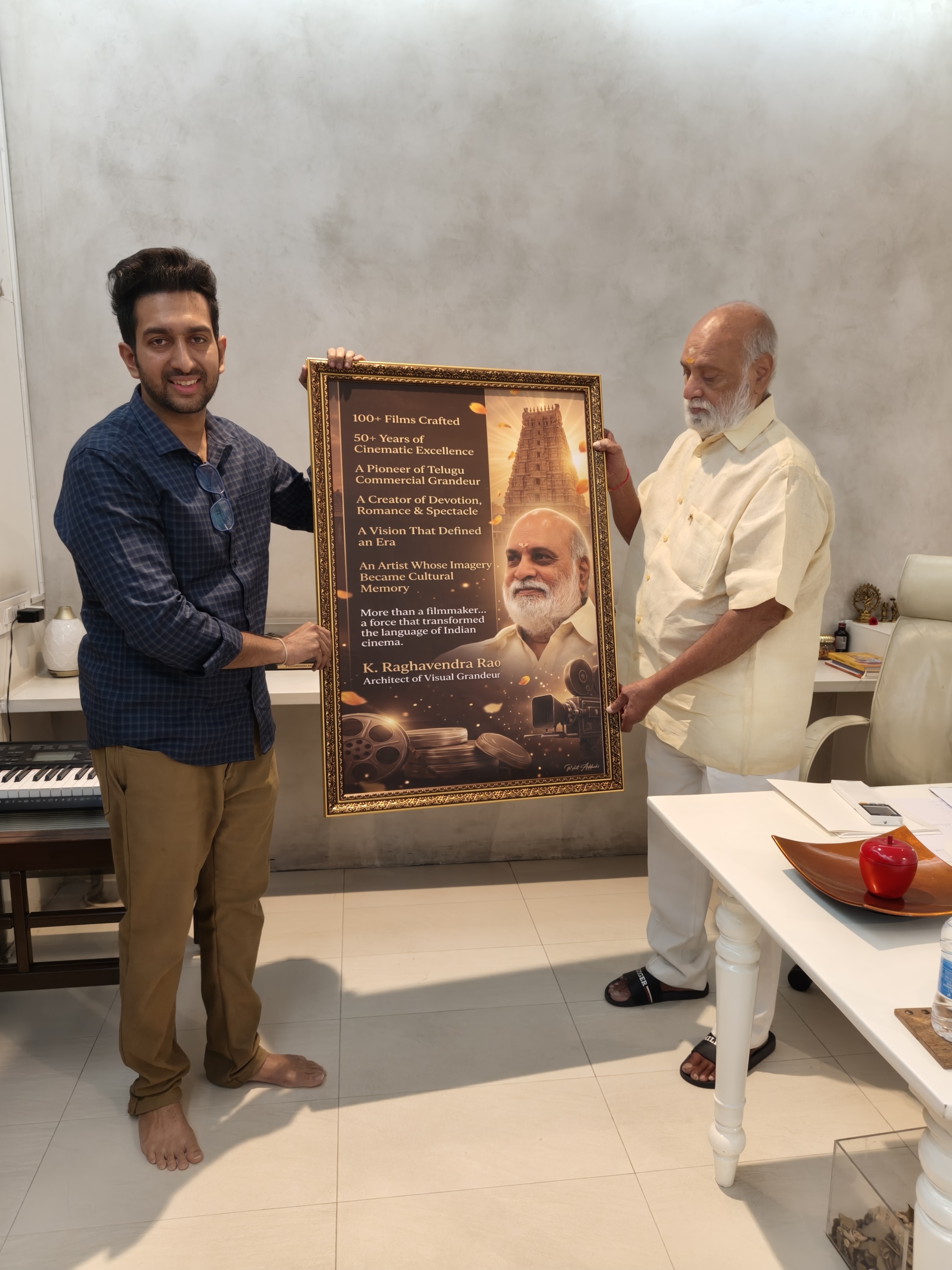 Rohit with director K. Raghavendra Rao