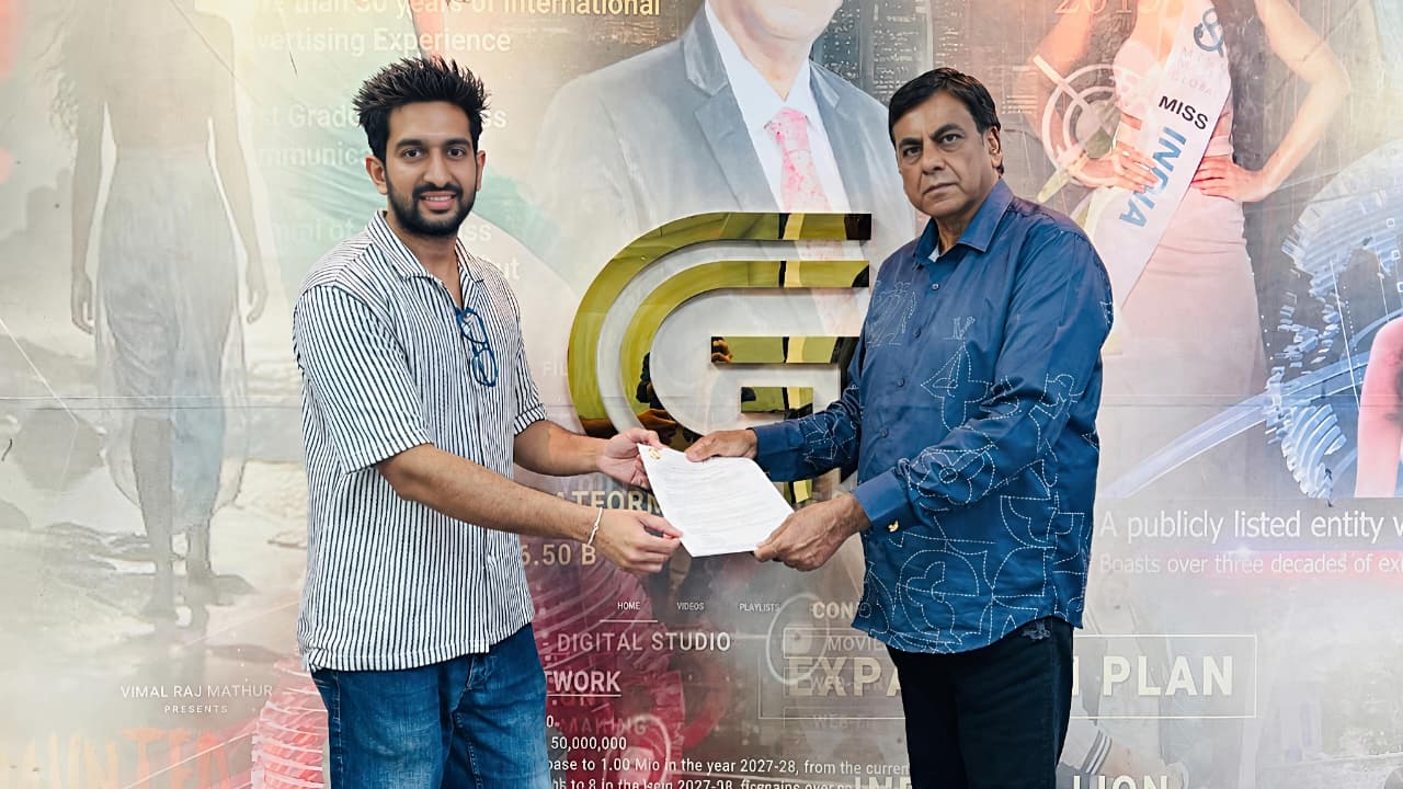 Rohit with Dr. Vimal Raj Mathur, OTT Platform Owner