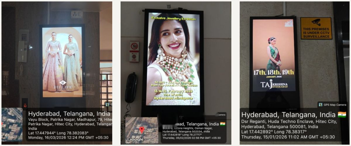 Event and exhibition campaigns on apartment lobby screens
