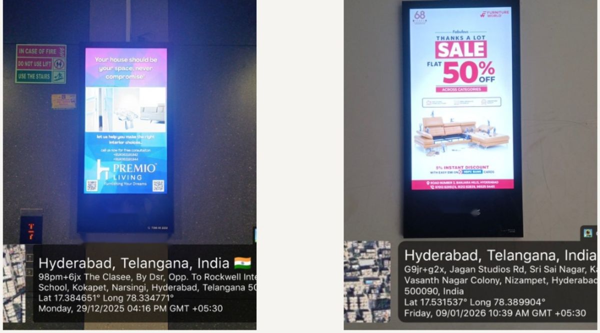 Manufacturing brand campaigns on apartment lobby screens