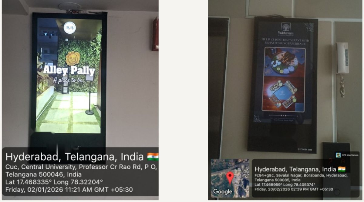 Food and beverage campaigns on apartment lobby screens